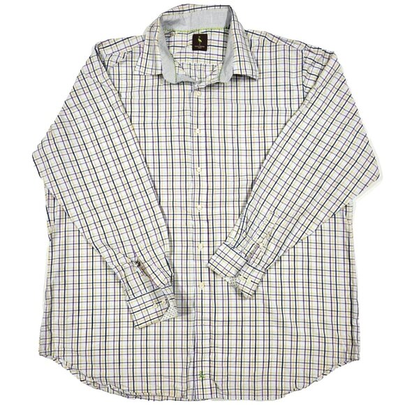 Tailorbyrd 4XLT Big & Tall Plaid Button Down Shirt, Long Sleeve - Picture 1 of 8